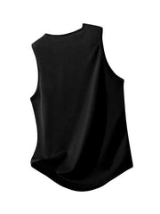 Paquete de 4 camisetas de tirantes para hombre (estilo *muscle tank*), de poliéster transpirable y microelástico, ideales para correr, gimnasio y entrenamiento; ropa deportiva duradera para todas las estaciones.