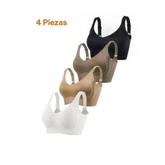Brasier sin varillas con realce para mujer, brasier sin costuras cómodo y transpirable, lencería suave y ligera para todas las estaciones, ropa femenina