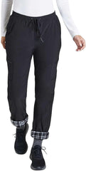 Eddie Bauer - Pantalón polar elástico con forro polar para mujer