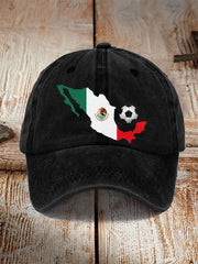 Sombrero de impresión de equipo de fútbol unisex