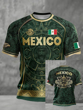 Camiseta estampada para hombres, amantes del fútbol mexicano