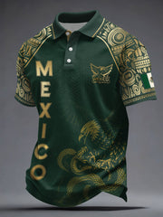 Camisetas casuales estampadas para amantes del fútbol mexicano, para hombre