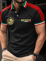 Tops casuales impresos amante del fútbol de México de los hombres