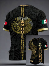 Camiseta estampada para hombres, amantes del fútbol mexicano
