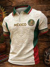 Camisetas casuales con estampado artístico para amantes del fútbol mexicano, para hombre