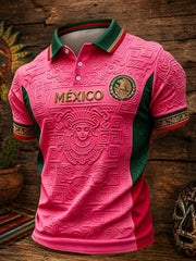 Camisetas casuales con estampado artístico para amantes del fútbol mexicano, para hombre