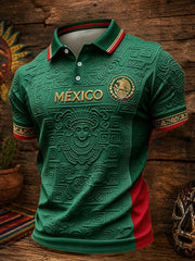 Camisetas casuales con estampado artístico para amantes del fútbol mexicano, para hombre