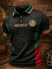 Camisetas casuales con estampado artístico para amantes del fútbol mexicano, para hombre