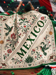 Bandana unisex con estampado artístico para amantes del fútbol mexicano