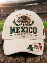 Sombrero con estampado artístico unisex para animar en partidos de fútbol mexicano