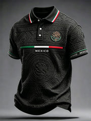 Camisetas casuales con estampado artístico del orgullo mexicano para hombre