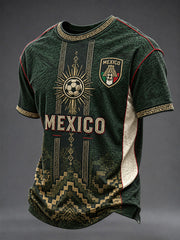 Camiseta casual estampada para hombres, regalo ideal para aficionados al fútbol