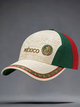 Sombrero unisex con estampado artístico para amantes del fútbol mexicano
