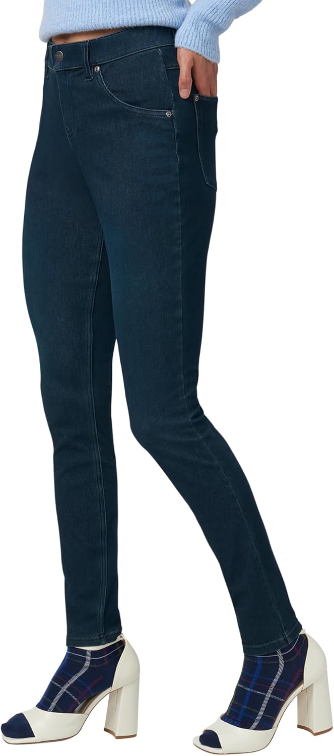 HUE - Leggings de Mezclilla Ultra Suaves de Cintura Alta para Mujer
