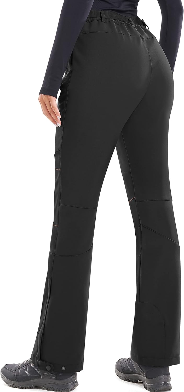 Heathyoga - Pantalones de nieve impermeables para mujer, pantalones de esquí para mujer, pantalones de snowboard y senderismo para mujer, pantalones cargo de forro polar