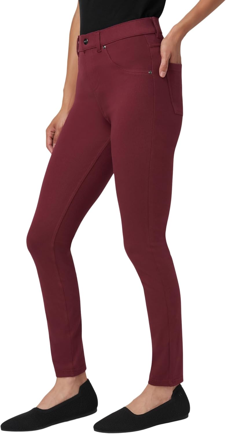 HUE - Leggings de Mezclilla Ultra Suaves de Cintura Alta para Mujer
