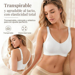 Brasier sin varillas con realce para mujer, brasier sin costuras cómodo y transpirable, lencería suave y ligera para todas las estaciones, ropa femenina