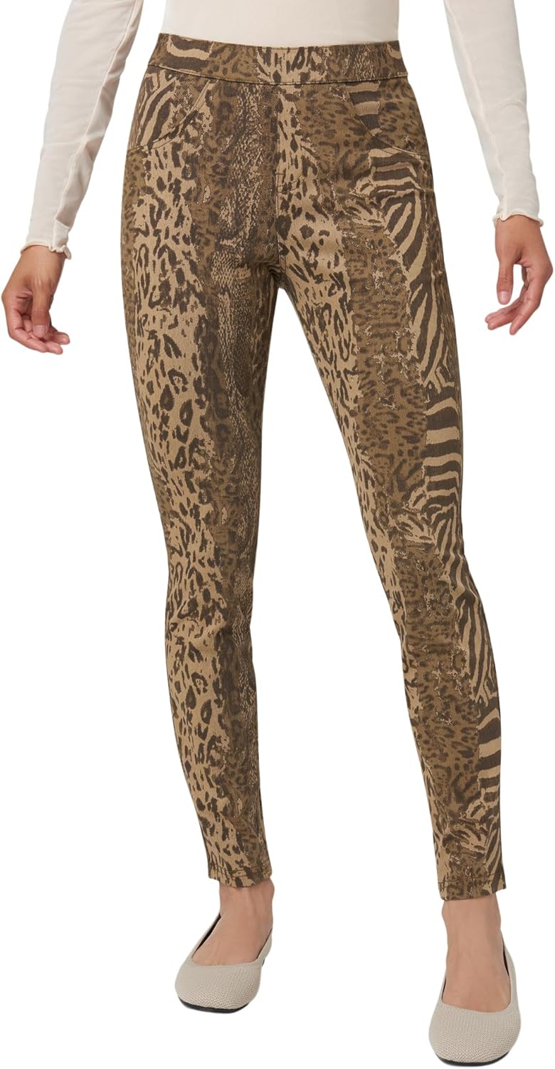 HUE - Leggings de Mezclilla Ultra Suaves de Cintura Alta para Mujer