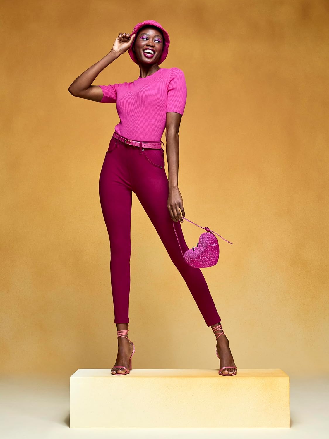 HUE - Leggings de Mezclilla Ultra Suaves de Cintura Alta para Mujer