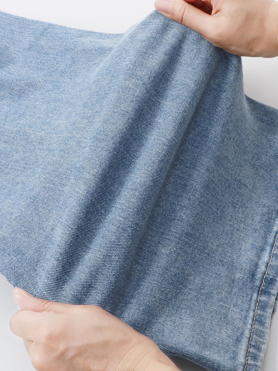 HDLTE Pantalones de Mezclilla Rasgados para Mujer, Pantalones de Mezclilla Holgados de Cintura Alta, Pantalones Rectos de Pierna Ancha, Pantalones de Calle Y2k