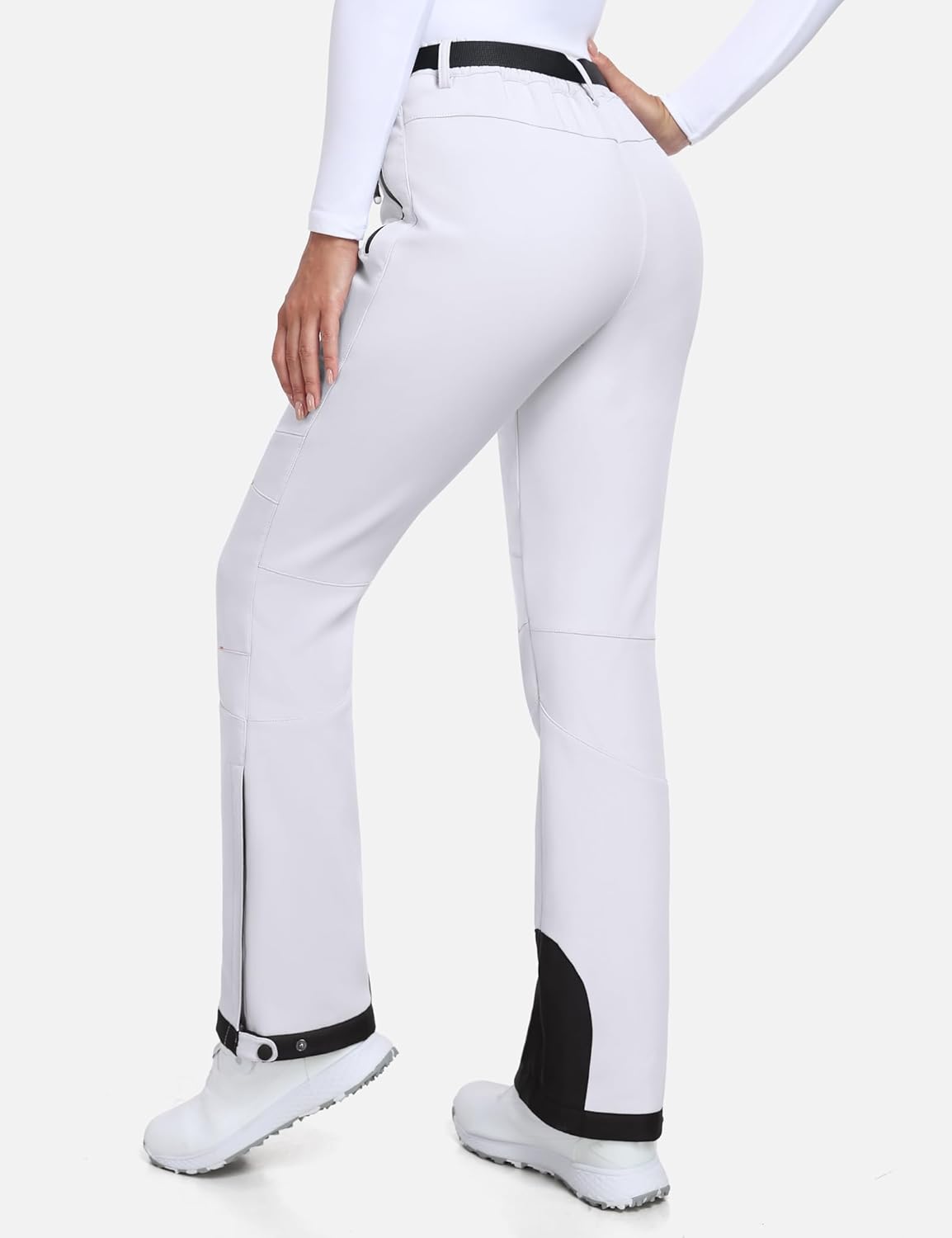 Heathyoga - Pantalones de nieve impermeables para mujer, pantalones de esquí para mujer, pantalones de snowboard y senderismo para mujer, pantalones cargo de forro polar