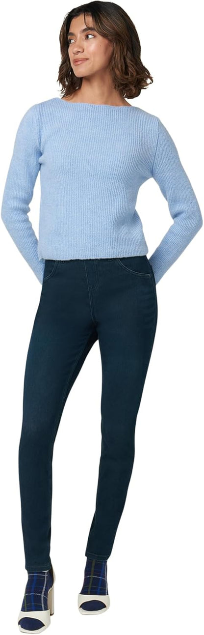 HUE - Leggings de Mezclilla Ultra Suaves de Cintura Alta para Mujer