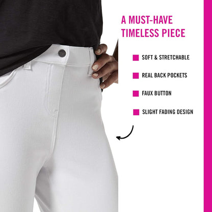 HUE - Leggings de Mezclilla Ultra Suaves de Cintura Alta para Mujer