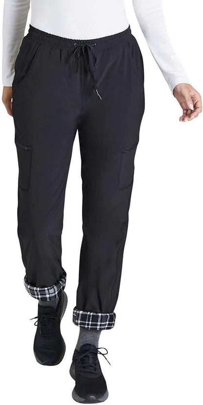 Eddie Bauer - Pantalón polar elástico con forro polar para mujer