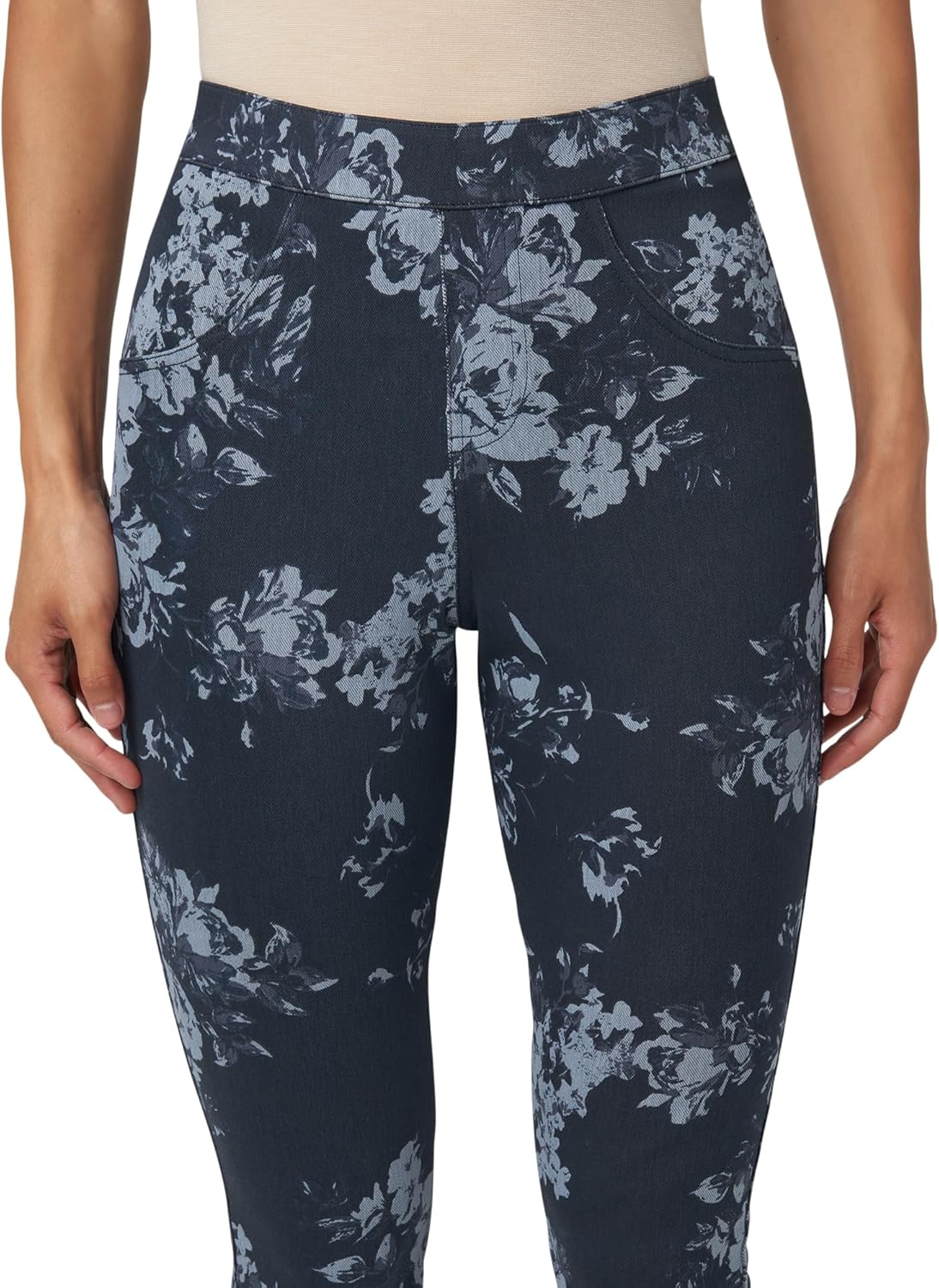 HUE - Leggings de Mezclilla Ultra Suaves de Cintura Alta para Mujer