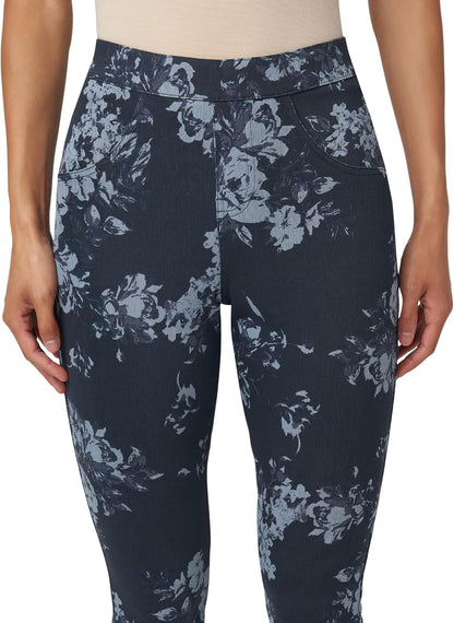 HUE - Leggings de Mezclilla Ultra Suaves de Cintura Alta para Mujer