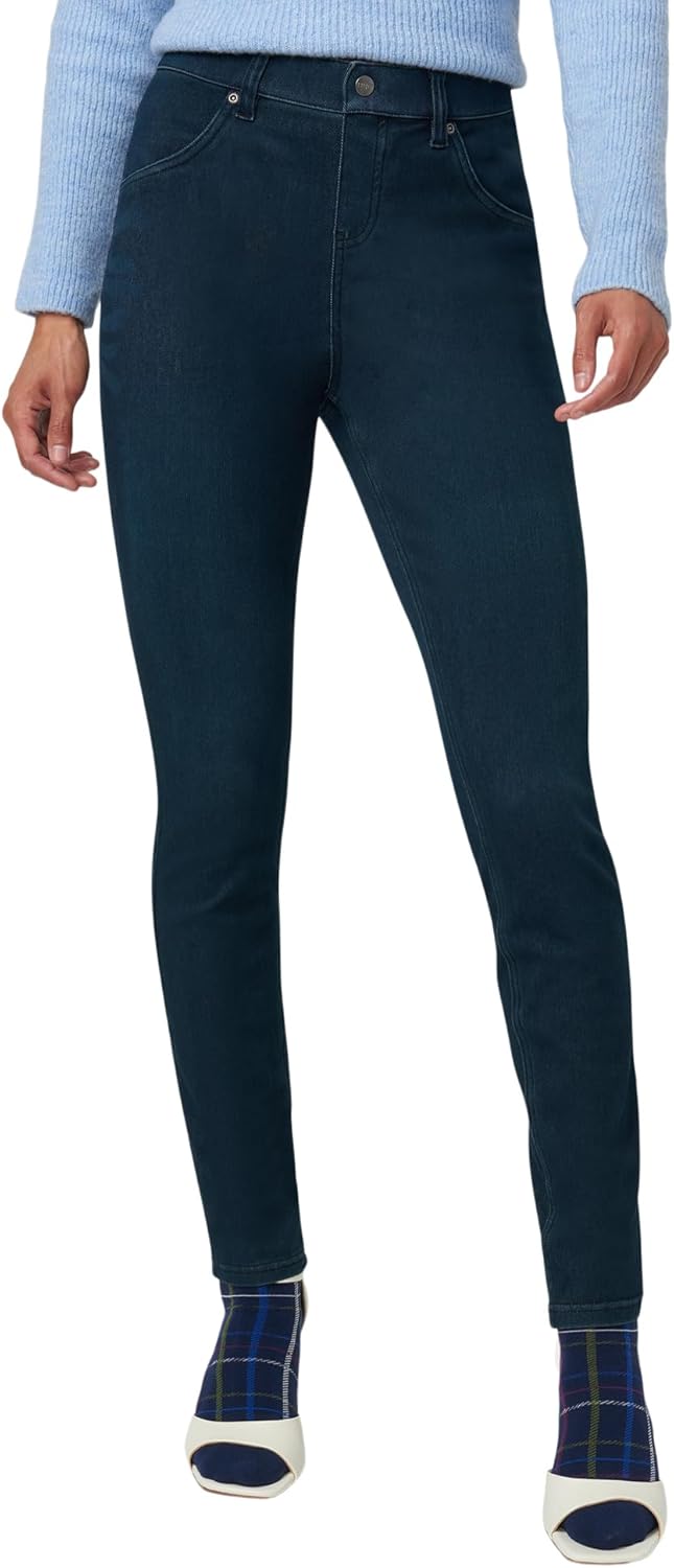 HUE - Leggings de Mezclilla Ultra Suaves de Cintura Alta para Mujer