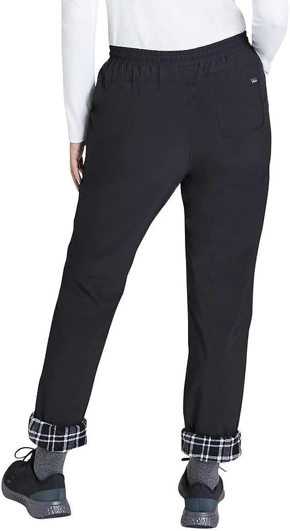 Eddie Bauer - Pantalón polar elástico con forro polar para mujer