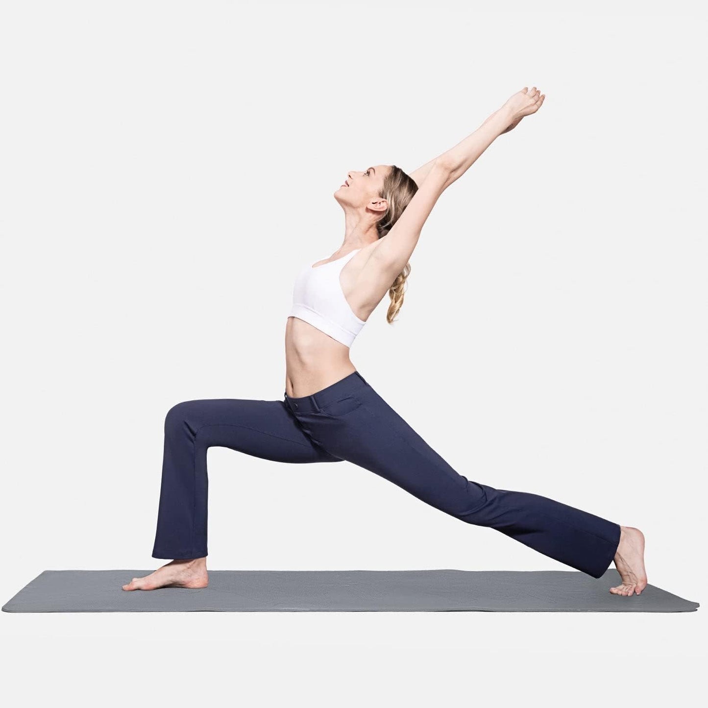 BALEAF - Pantalones de vestir de yoga para mujer, de 29 pulgadas/31 pulgadas, elásticos, pantalones de trabajo, informales, para negocios, pierna recta, corte de bota, con bolsillos
