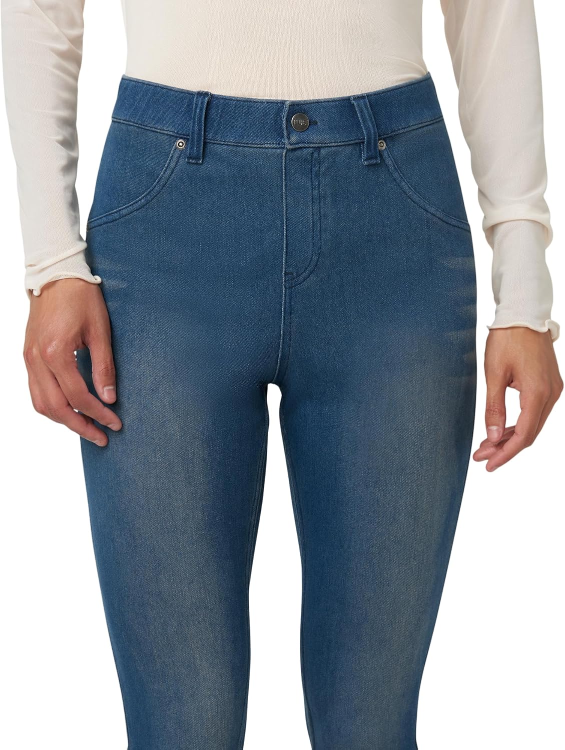 HUE - Leggings de Mezclilla Ultra Suaves de Cintura Alta para Mujer