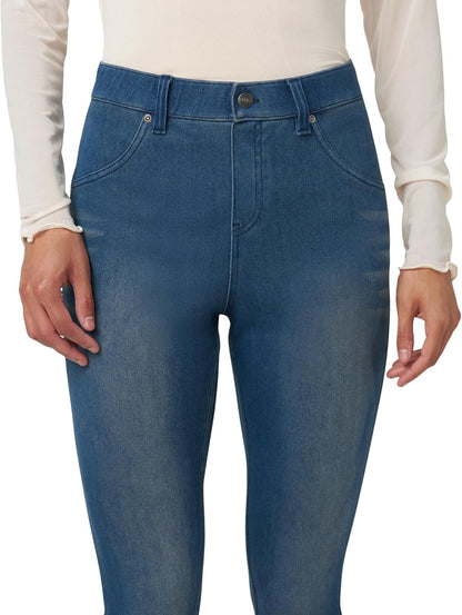HUE - Leggings de Mezclilla Ultra Suaves de Cintura Alta para Mujer