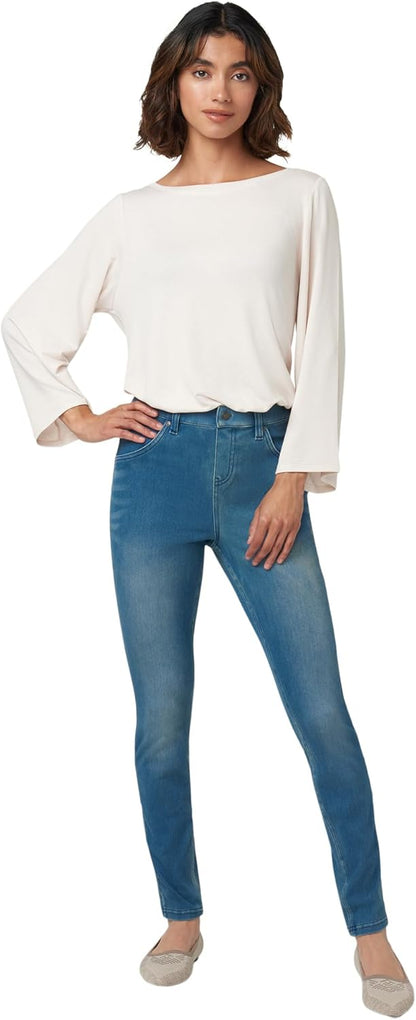 HUE - Leggings de Mezclilla Ultra Suaves de Cintura Alta para Mujer