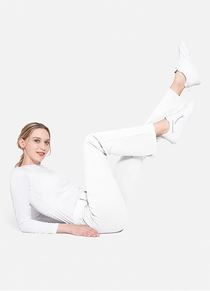 BALEAF - Pantalones de vestir de yoga para mujer, de 29 pulgadas/31 pulgadas, elásticos, pantalones de trabajo, informales, para negocios, pierna recta, corte de bota, con bolsillos
