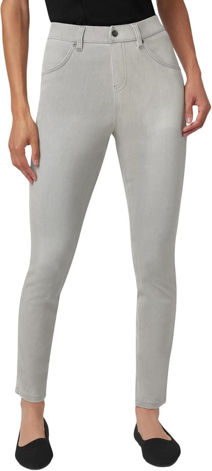 HUE - Leggings de Mezclilla Ultra Suaves de Cintura Alta para Mujer