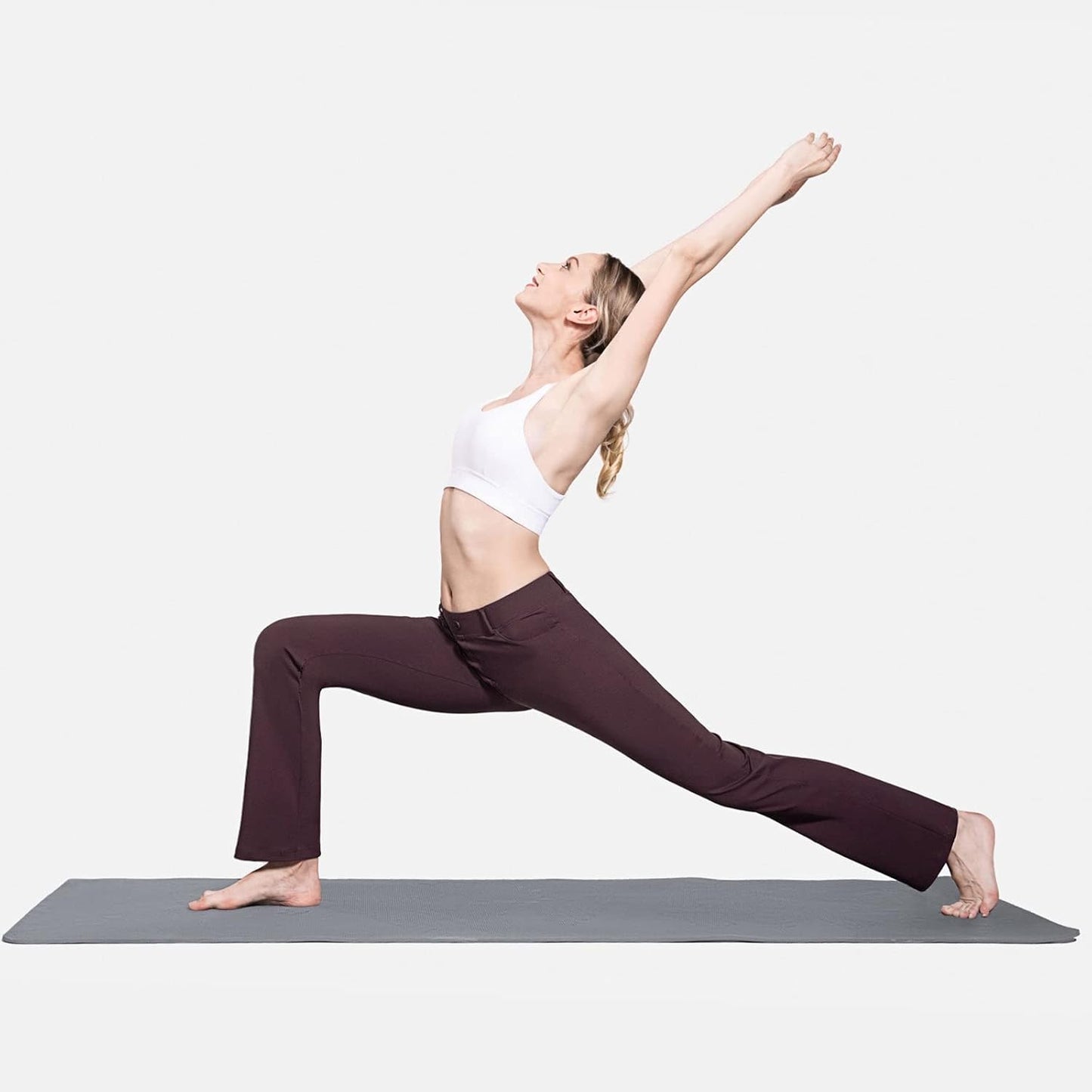 BALEAF - Pantalones de vestir de yoga para mujer, de 29 pulgadas/31 pulgadas, elásticos, pantalones de trabajo, informales, para negocios, pierna recta, corte de bota, con bolsillos