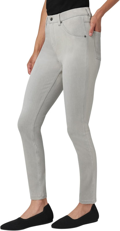 HUE - Leggings de Mezclilla Ultra Suaves de Cintura Alta para Mujer