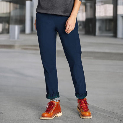 Eddie Bauer - Pantalón polar elástico con forro polar para mujer