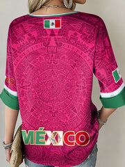 Tops estampados de mujer Mexico Football Lover