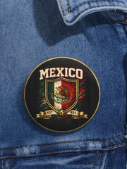 Amante del fútbol de México Impreso Pins