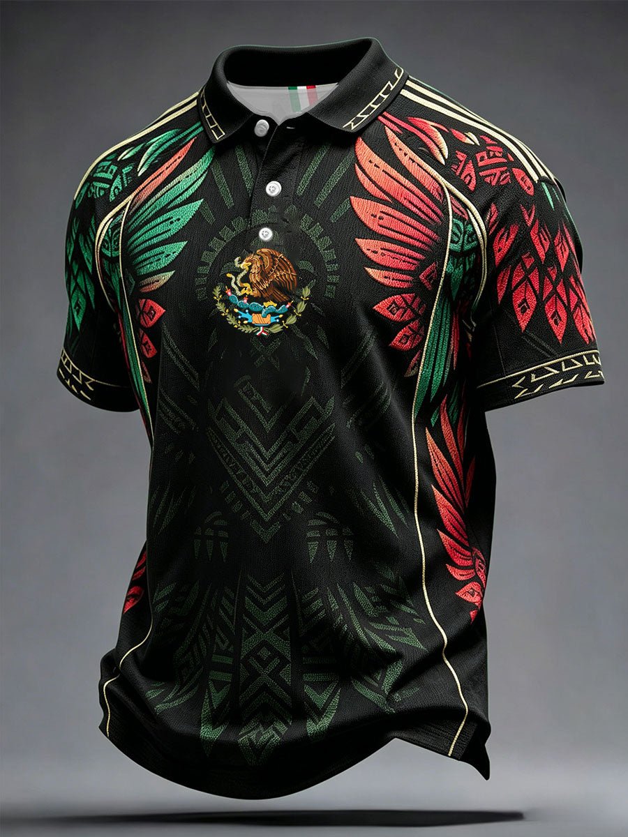 Camisetas casuales con estampado artístico para amantes del fútbol mexicano, para hombre