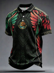 Camisetas casuales con estampado artístico para amantes del fútbol mexicano, para hombre