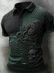 Hombres Mexican Football Match Art Print Polo