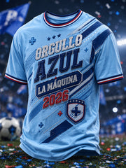 Camiseta casual estampada Campeones 2026 para hombre