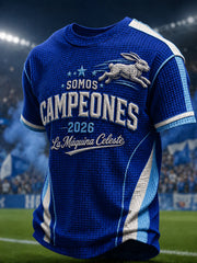 Camiseta para hombre 2026 Campeones Print Waffle