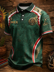 Camisetas casuales con estampado artístico para amantes del fútbol mexicano, para hombre
