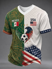 Jersey de la bandera nacional de dos tonos de los hombres